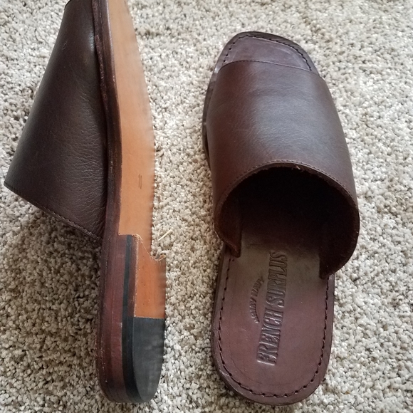 NWOB Army Navy Leather Men\'s Sandals Sz 10 main image 4